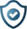 a blue shield icon