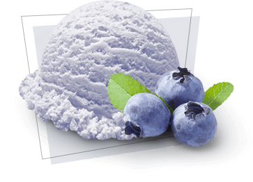 Real bluberry<br />ice cream