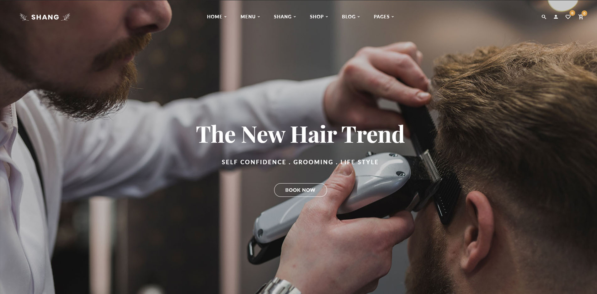 Barber Shop Website Design #2