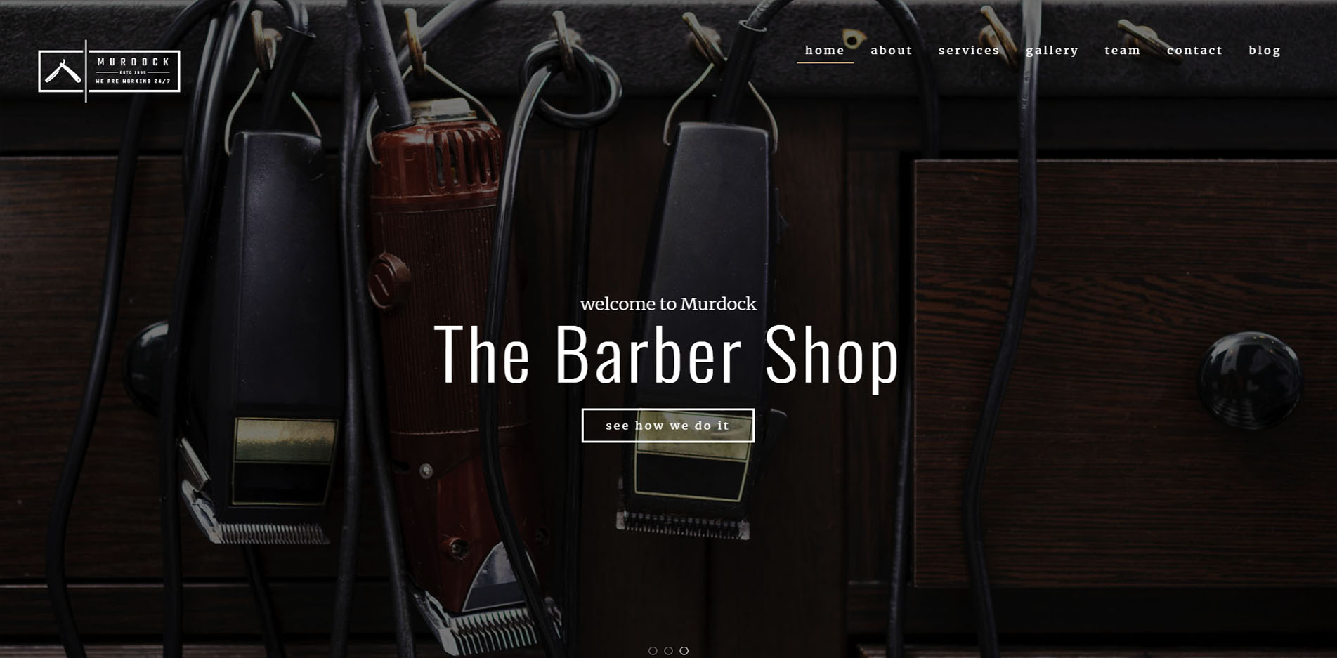 Barber Shop Website Design #9