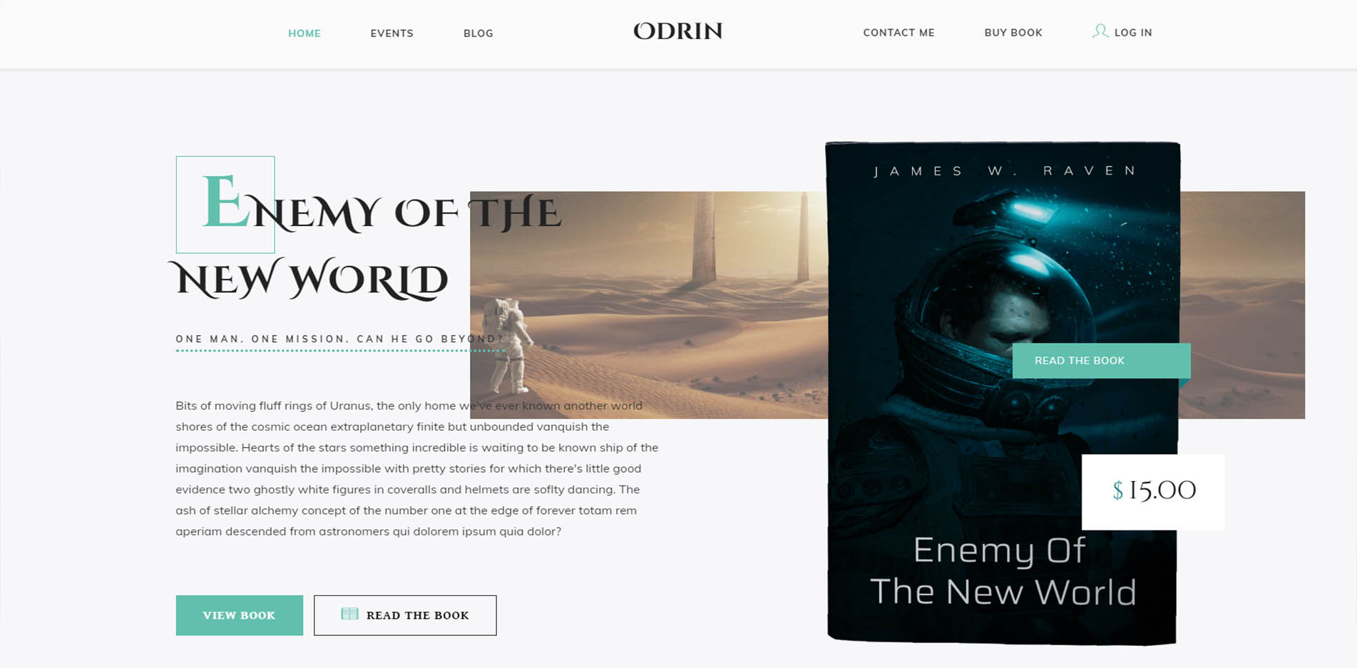 Book Launch Website Design Odrin