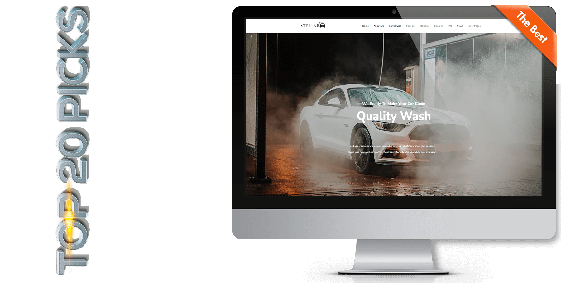 A website design in Automotive Detailing named Stellar