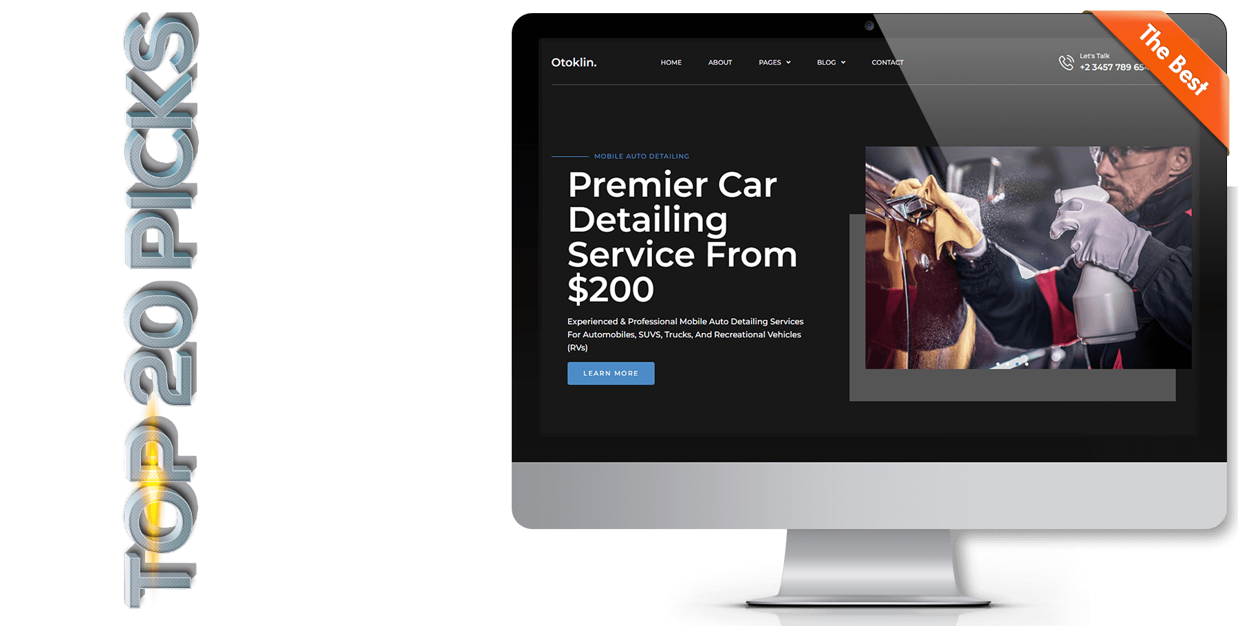 A website design in Automotive Detailing named Esreb
