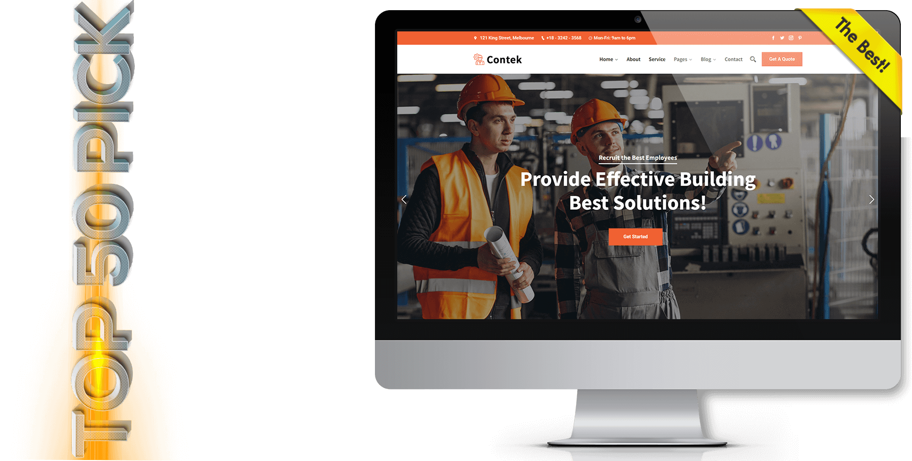 A website design in construction named Contek