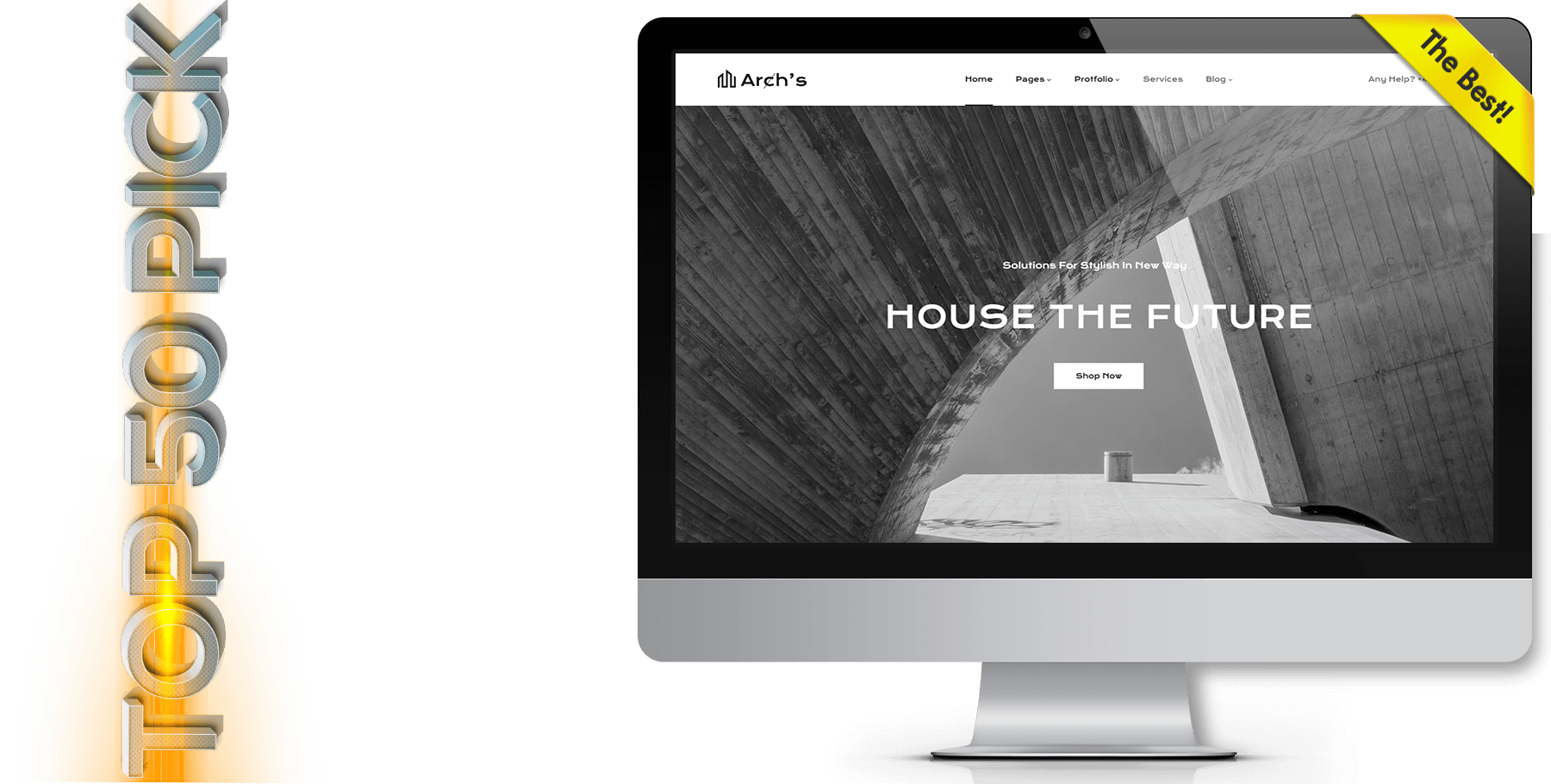 A website design in construction named Archs
