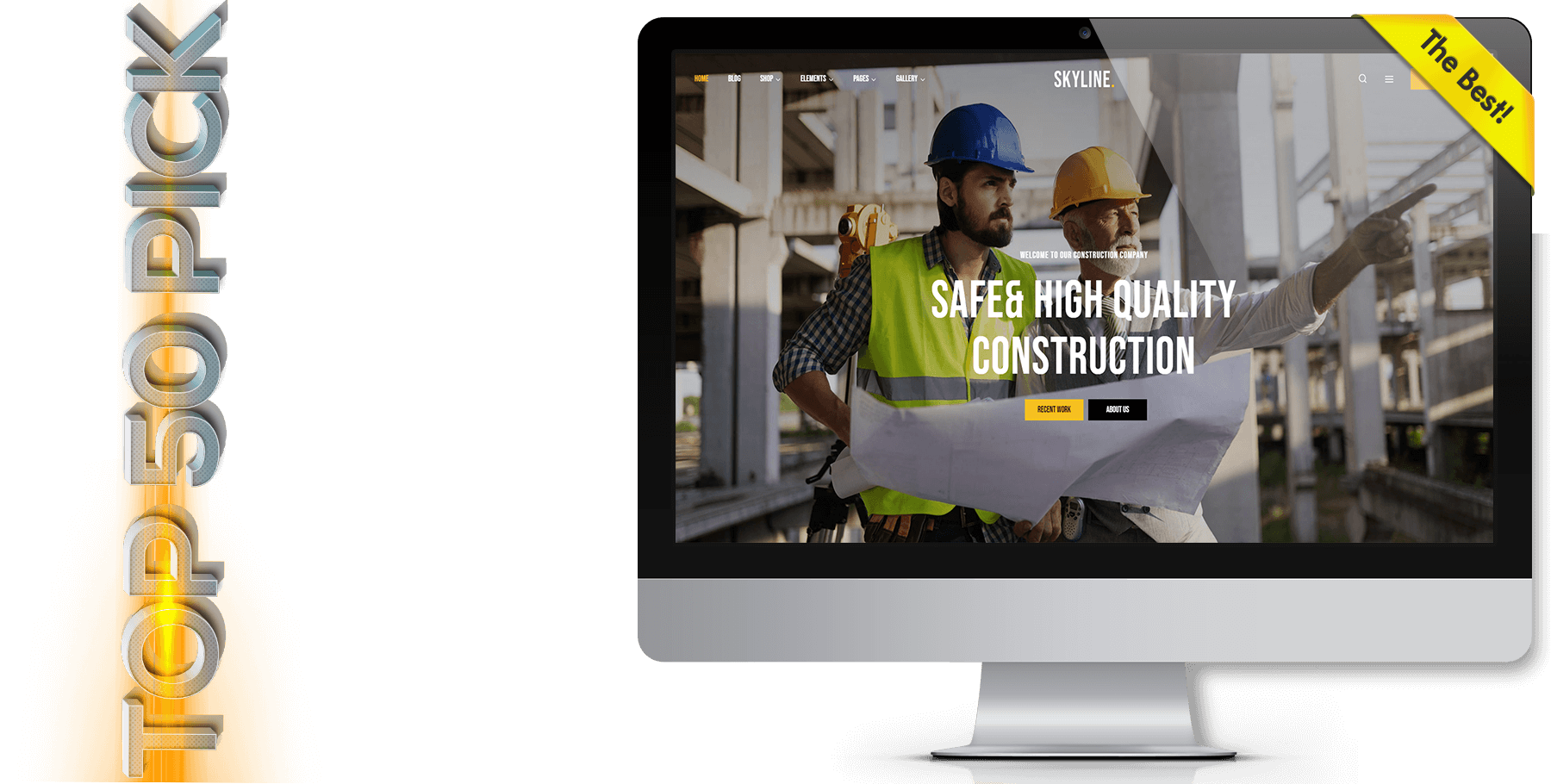A website design in construction named Sky Line