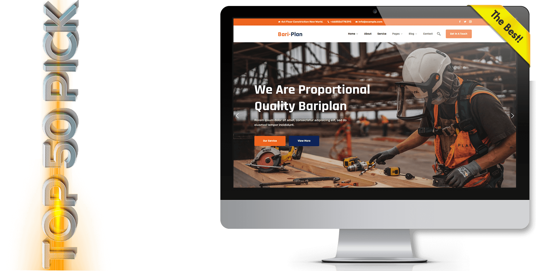 A website design in construction named Bari Plan