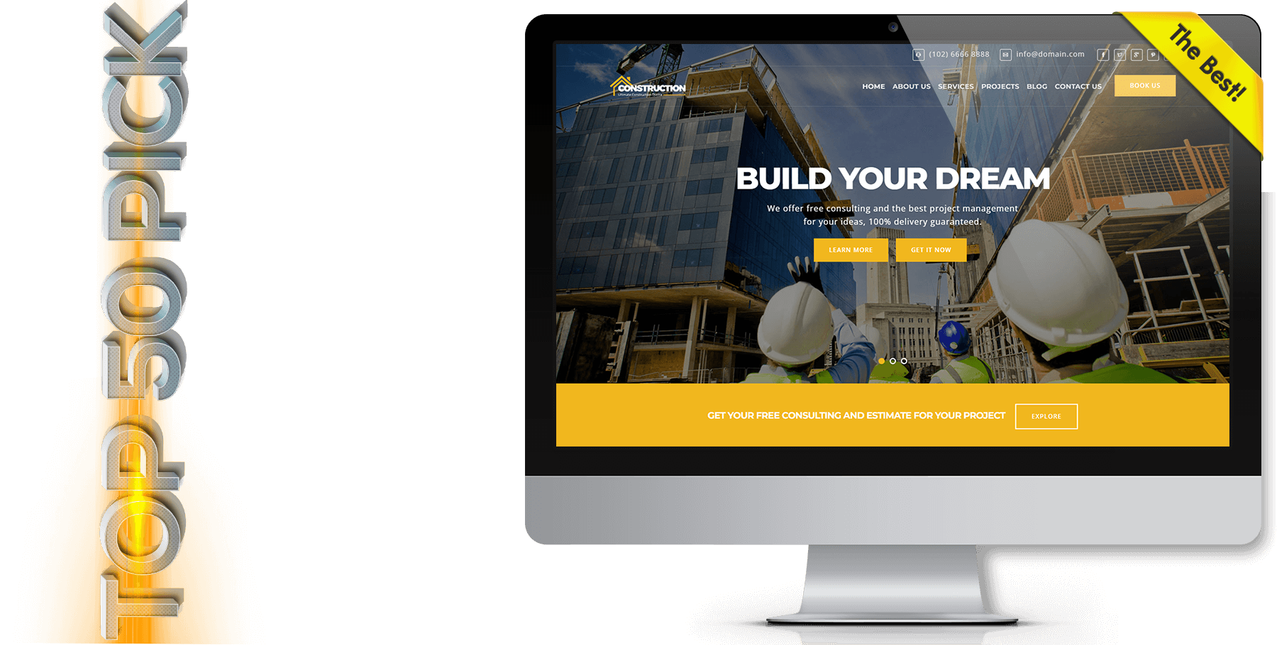 A website design in construction named Construction