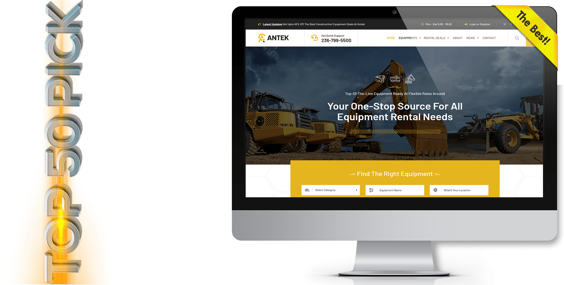 A website design in construction named Antek