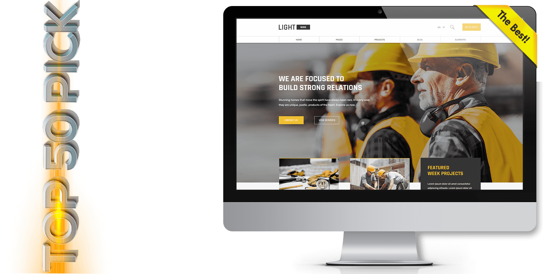 A website design in construction named Light Wire