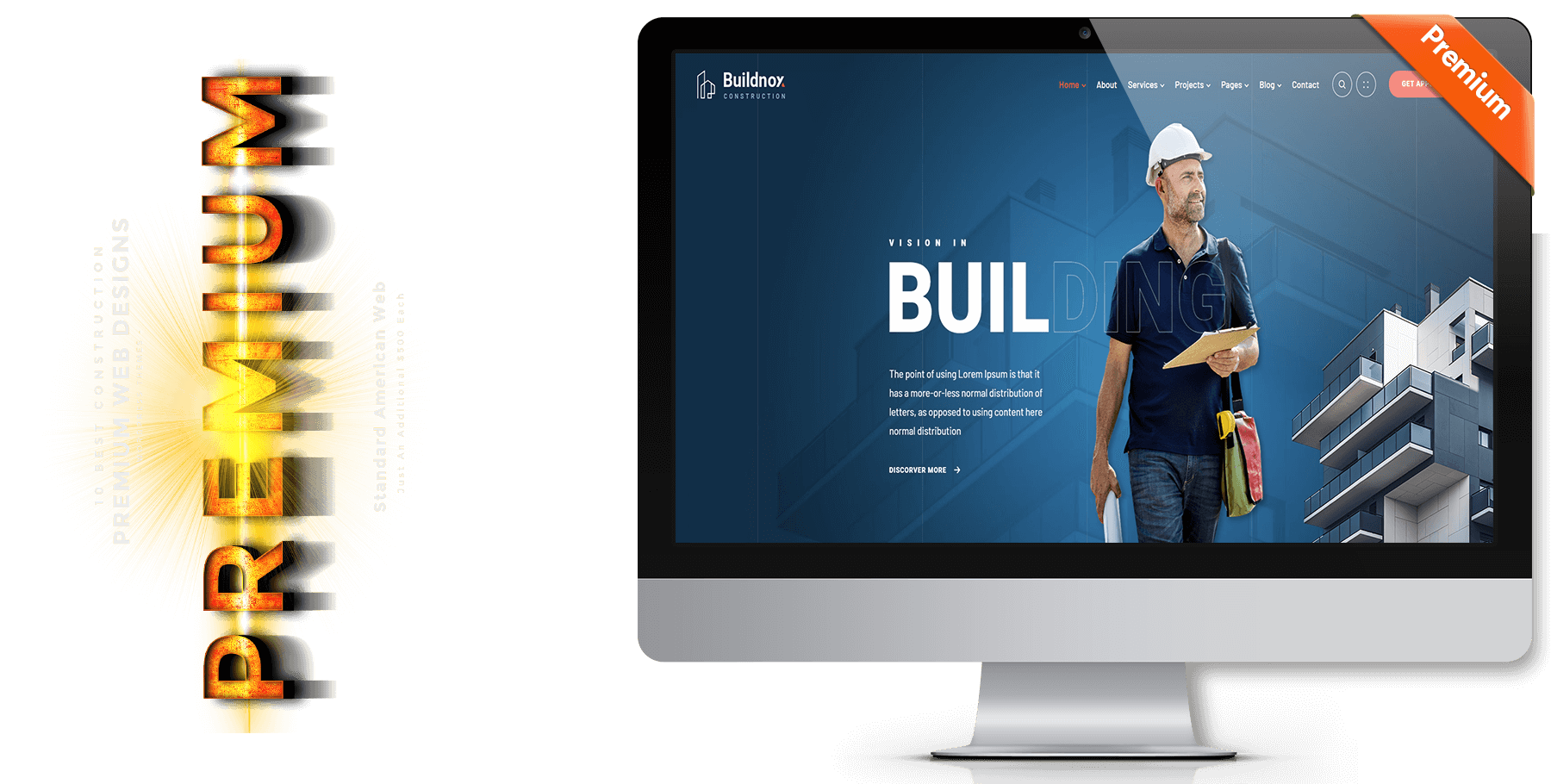 A website design in construction named Build Nox