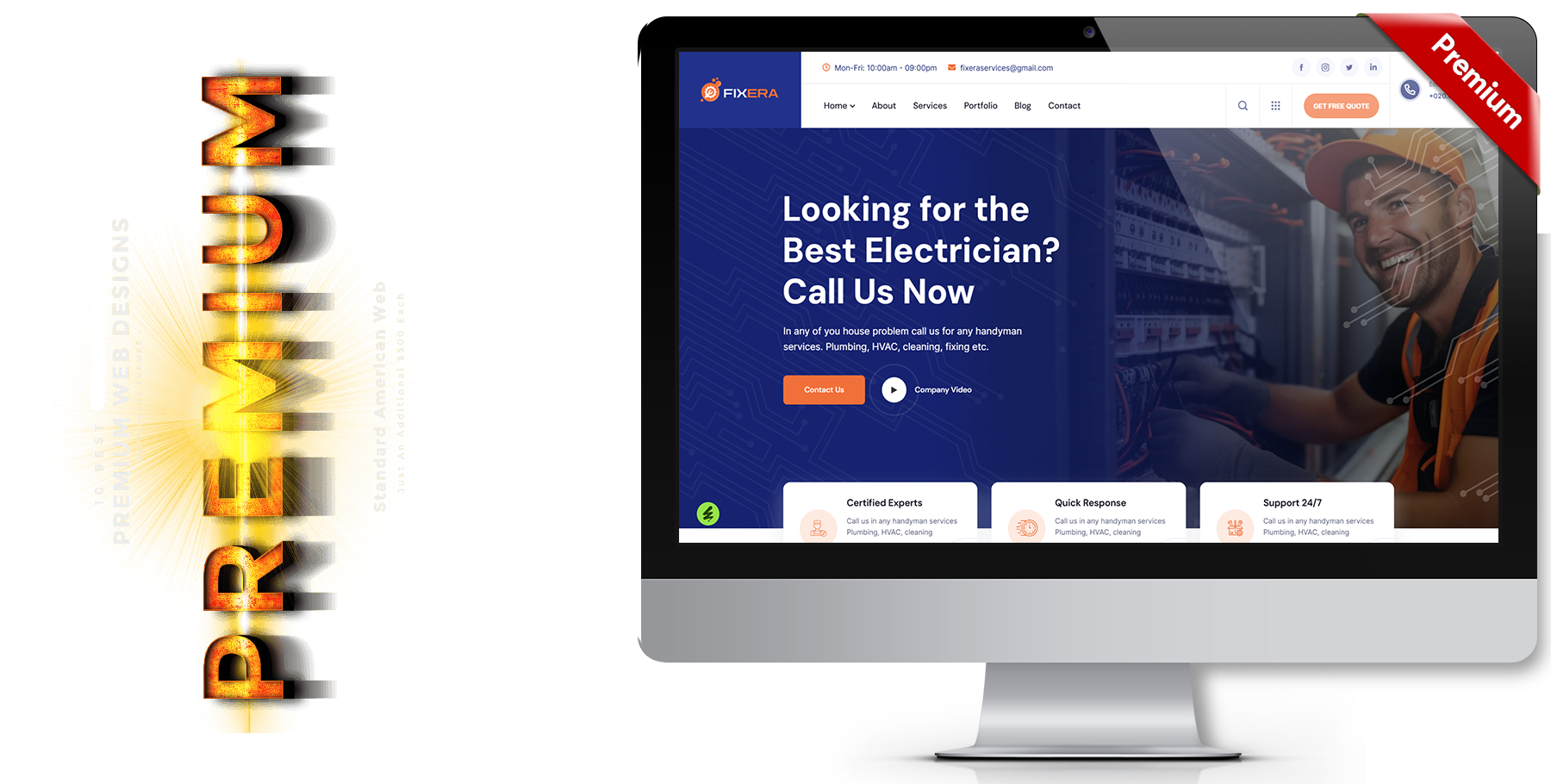 A website design in Child Care
