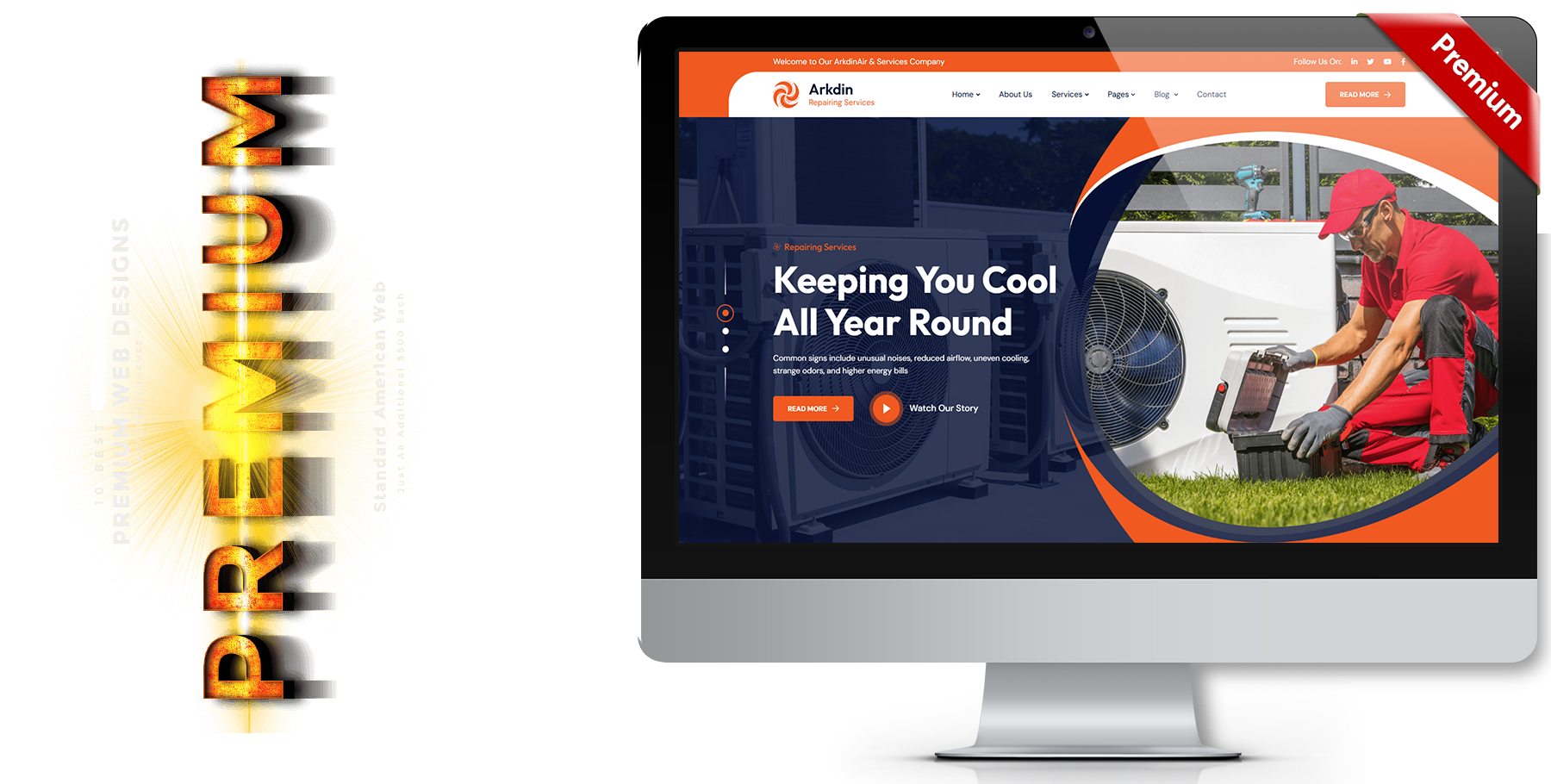 A website design in Child Care