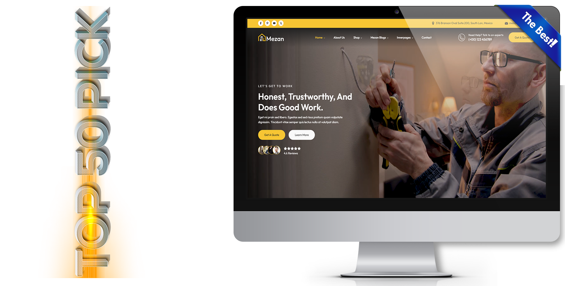 A website design in Child Care called Kindero