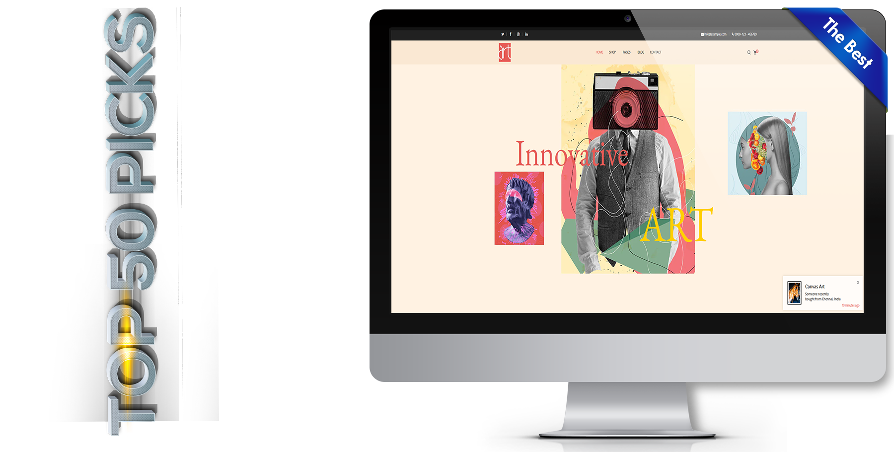 A website design in art named Multi Art