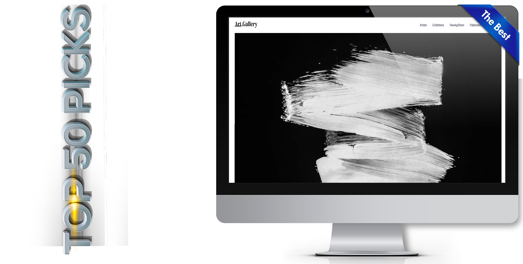 A website design in art named art gallery