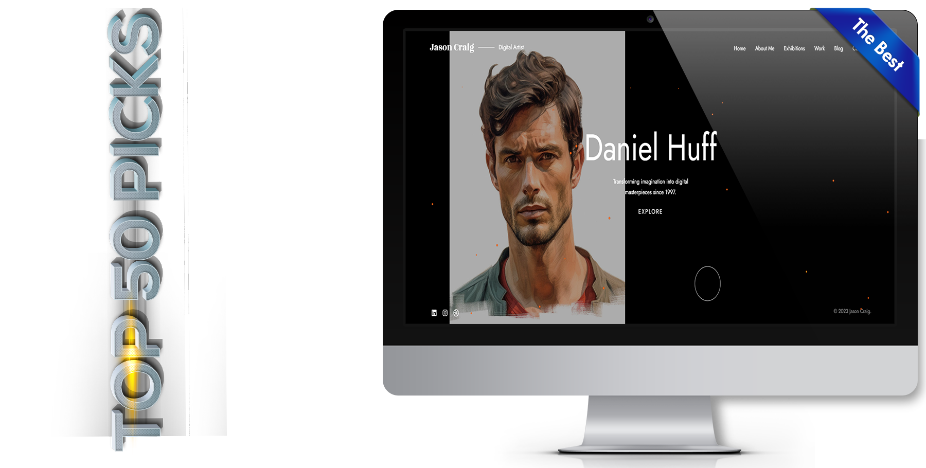 A website design in art named artflow