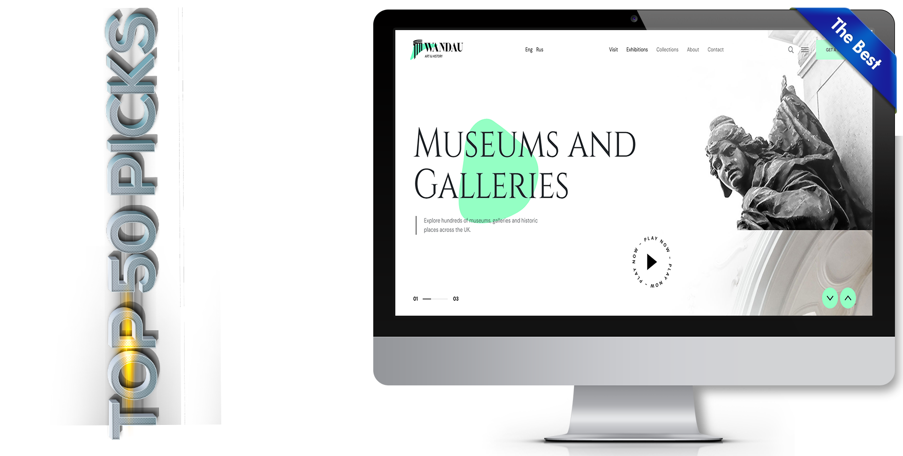A website design in art named wandau