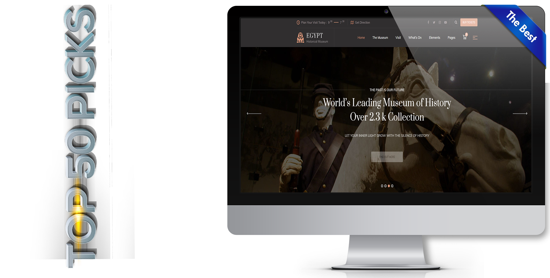 A website design in art named egypt