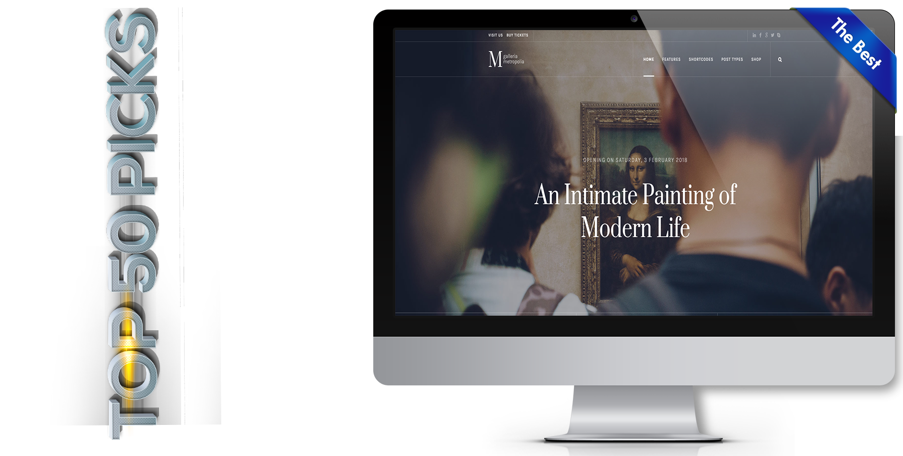 A website design in art named Galleria