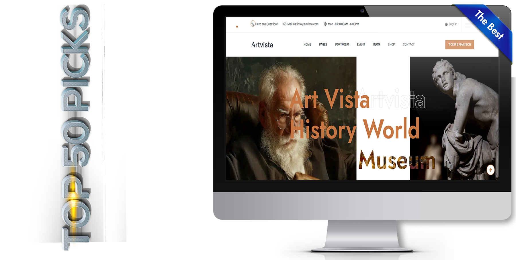 A website design in art named Artvista
