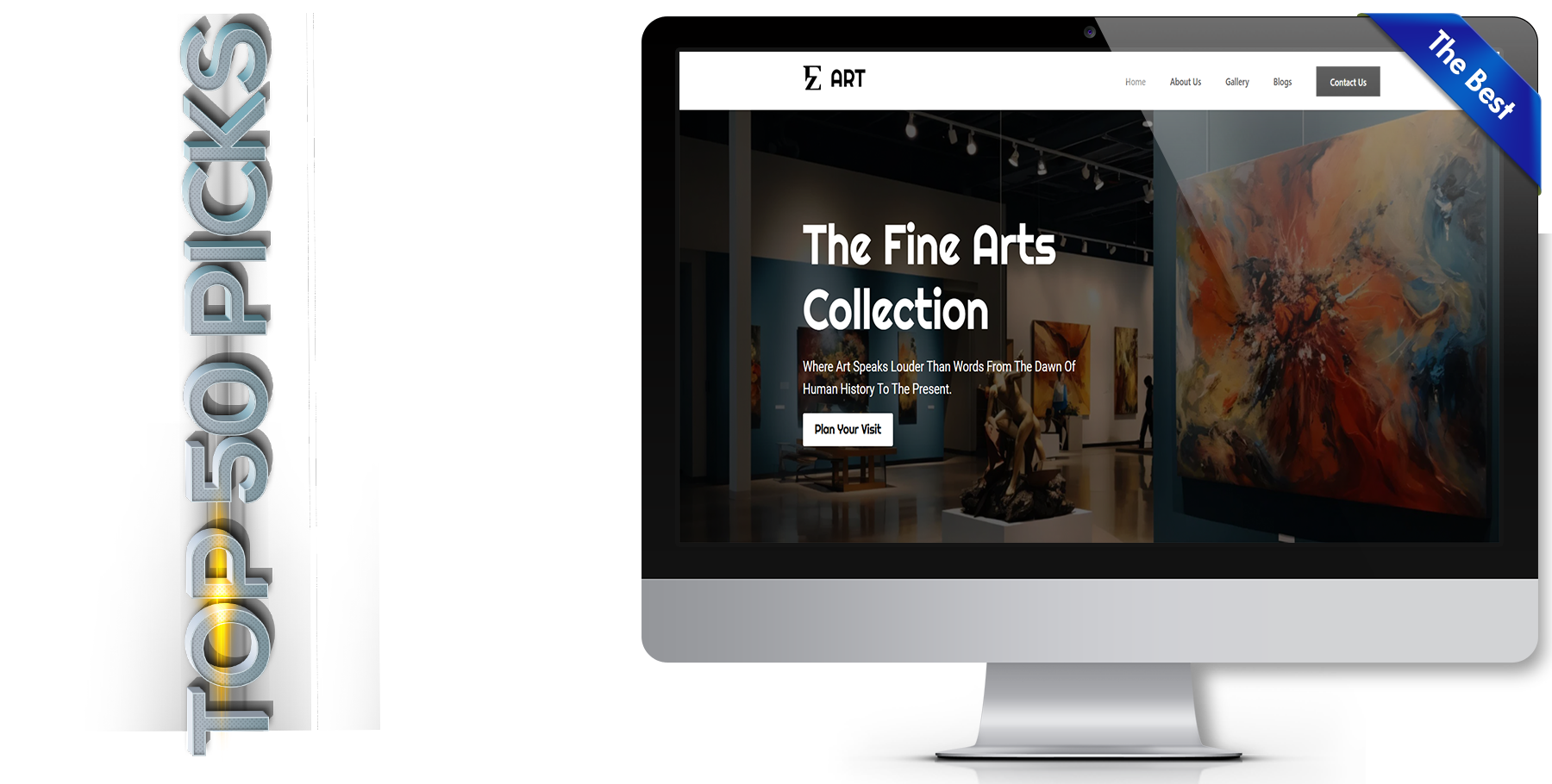 A website design in art named ez art