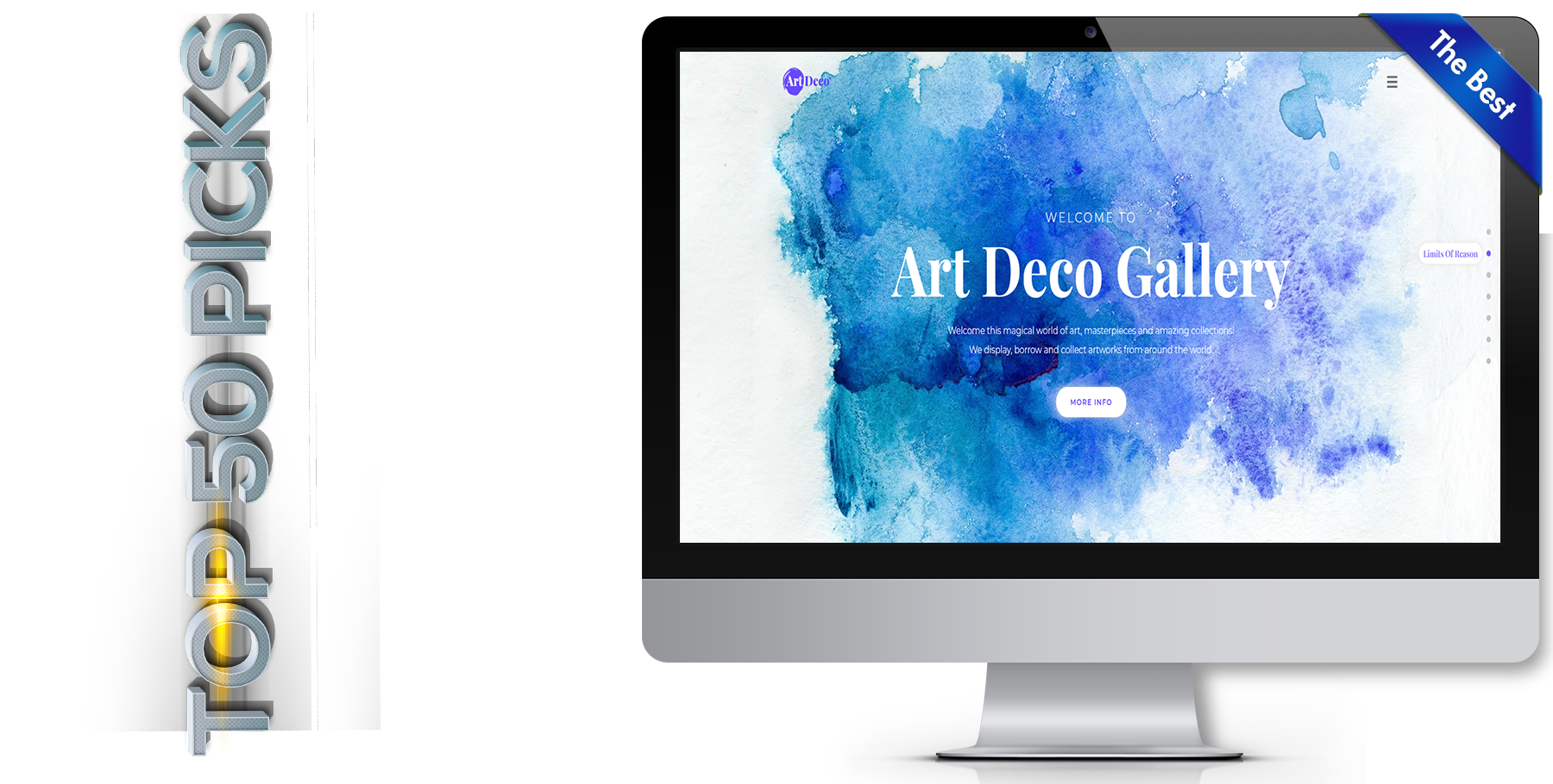 A website design in art named art deco