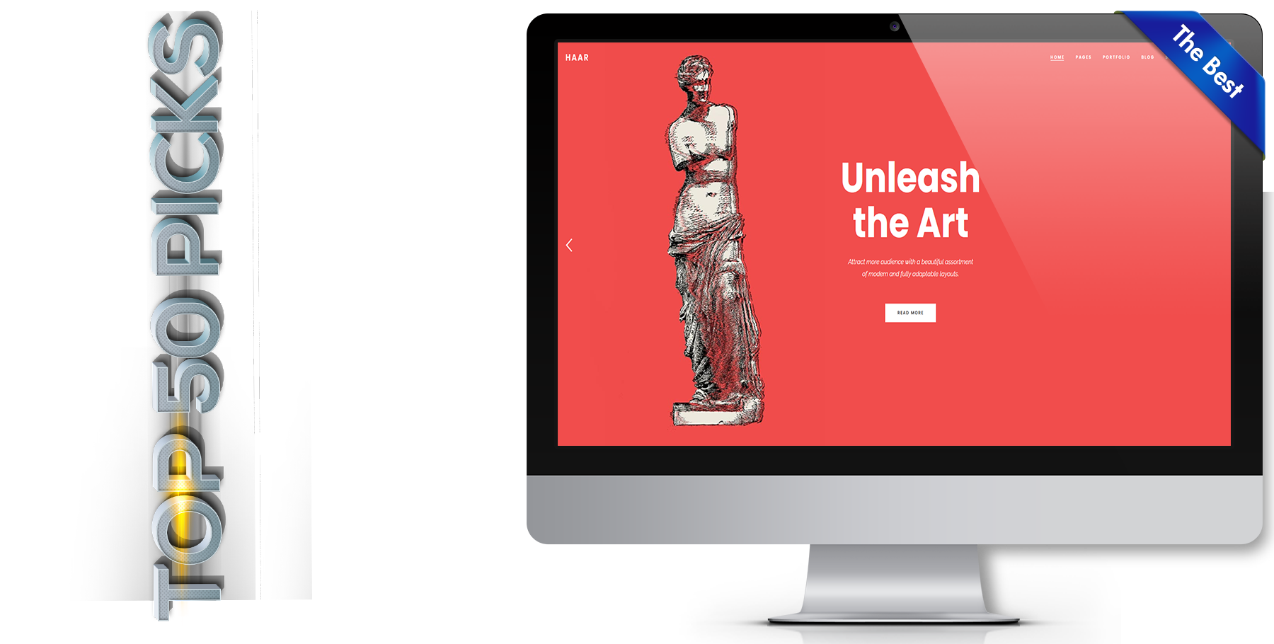 A website design in art named haar