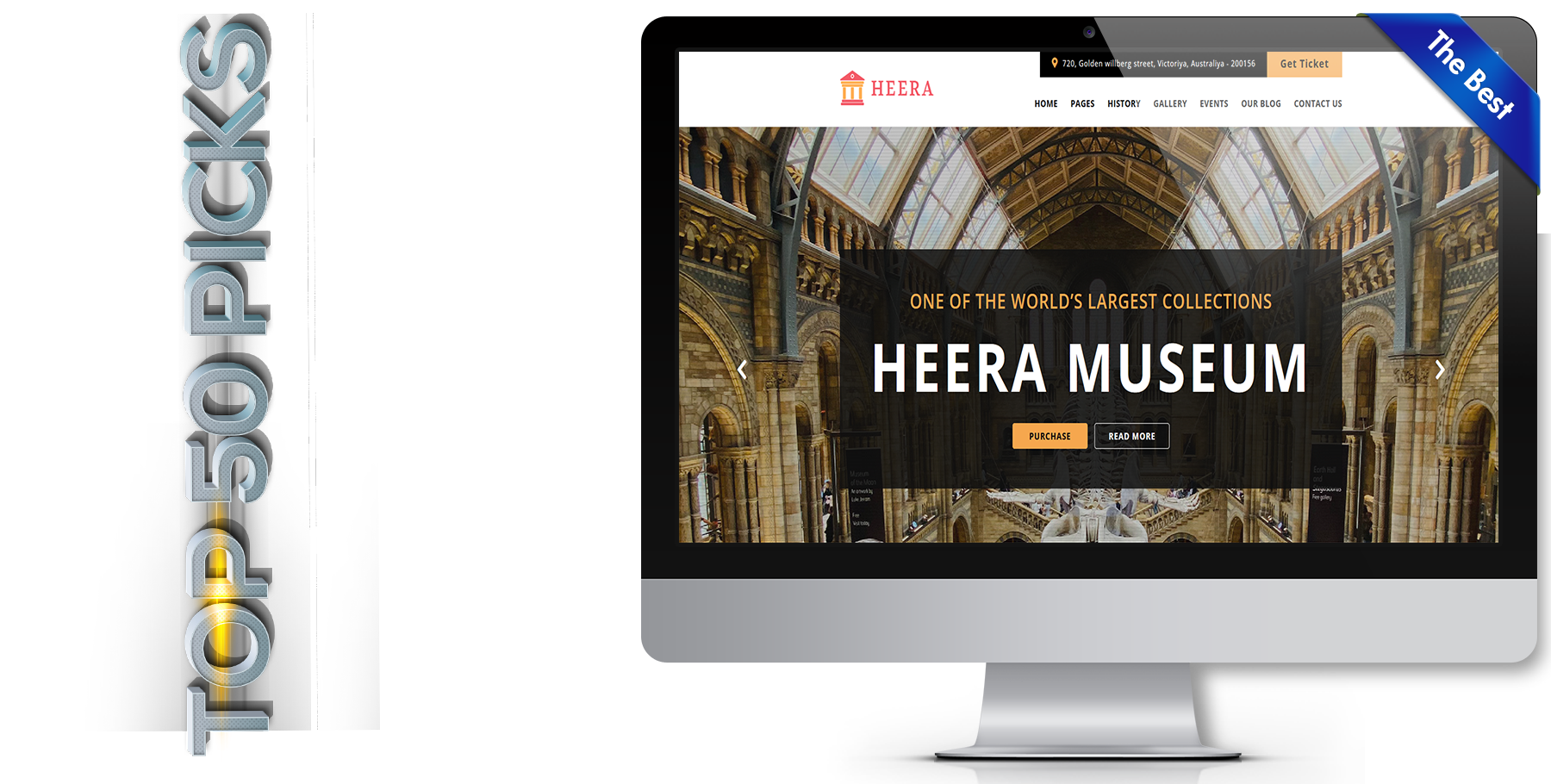 A website design in art named heera