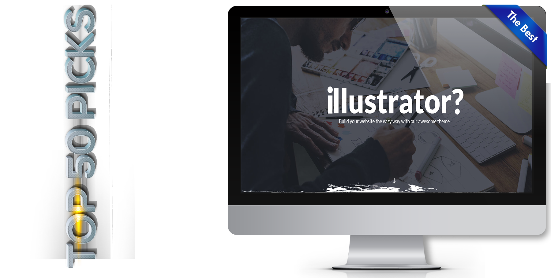 A website design in art named illustrator
