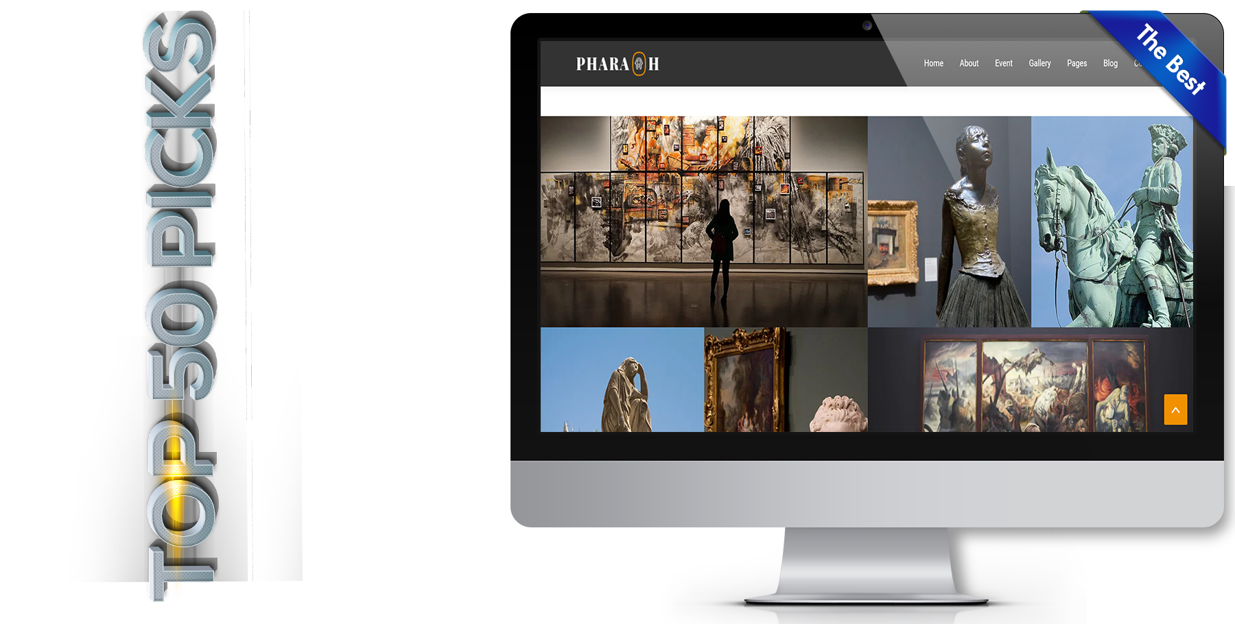 A website design in art named pharaoh