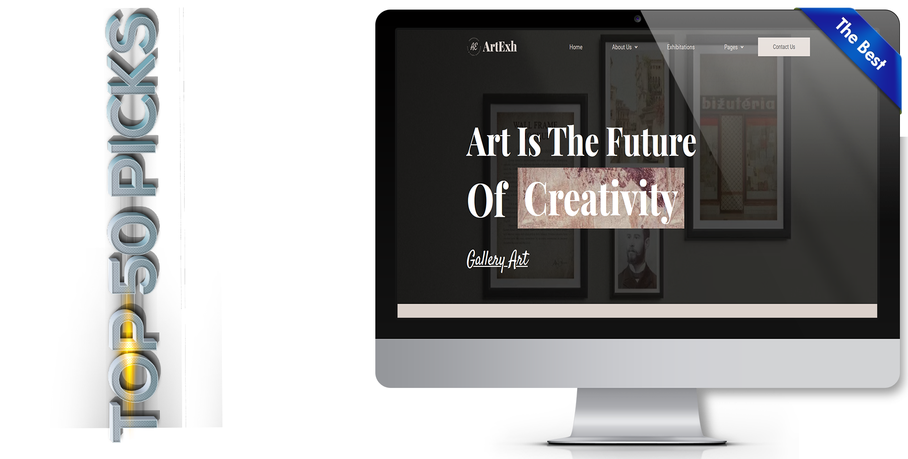 A website design in art named Artexh