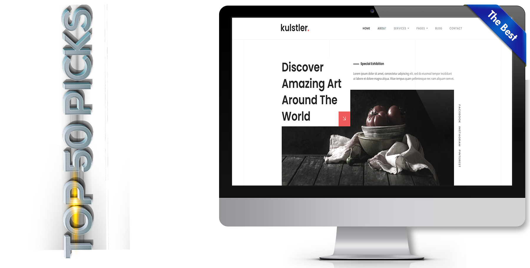 A website design in art named kulstler