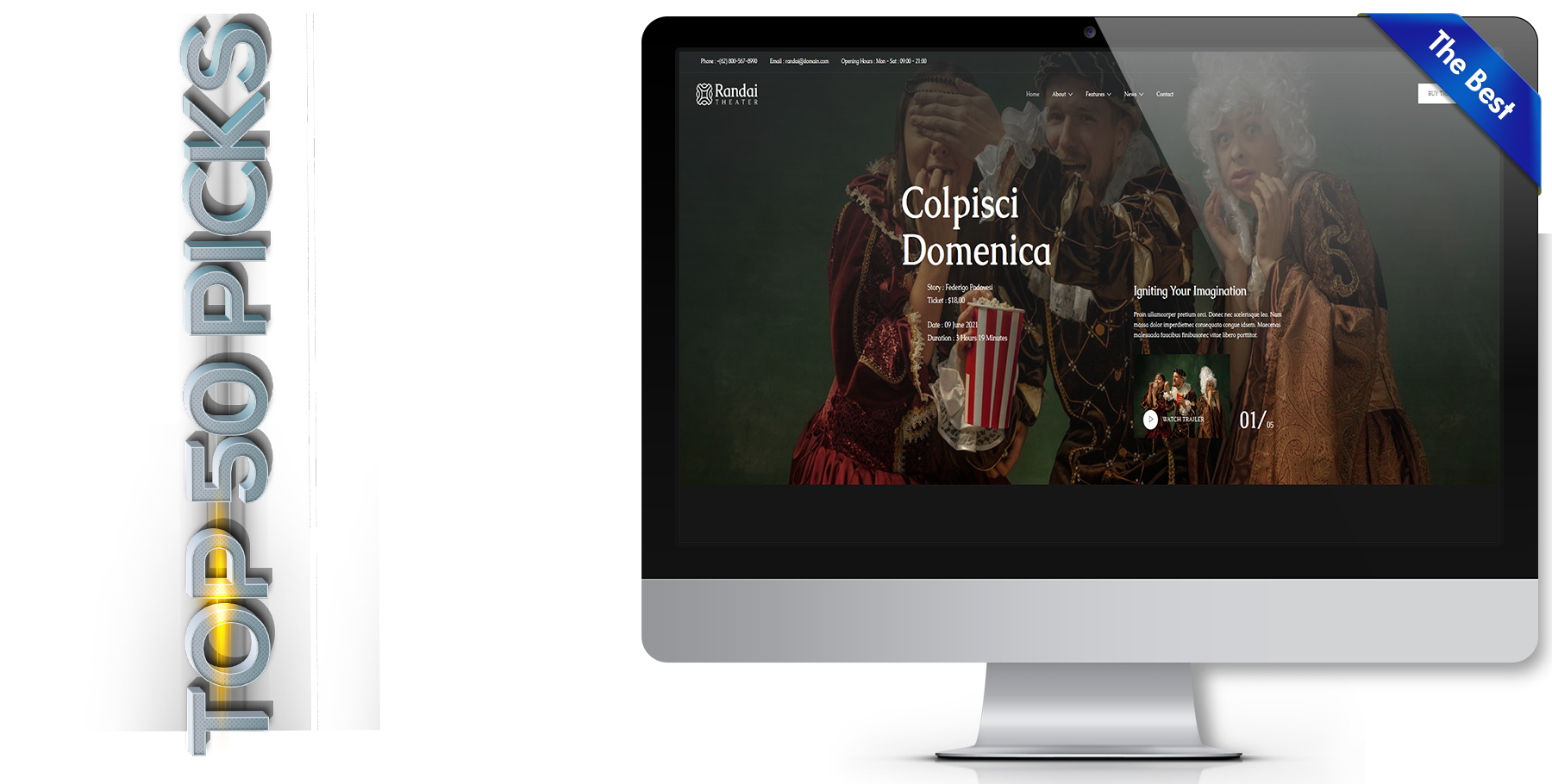 A website design in art named randai