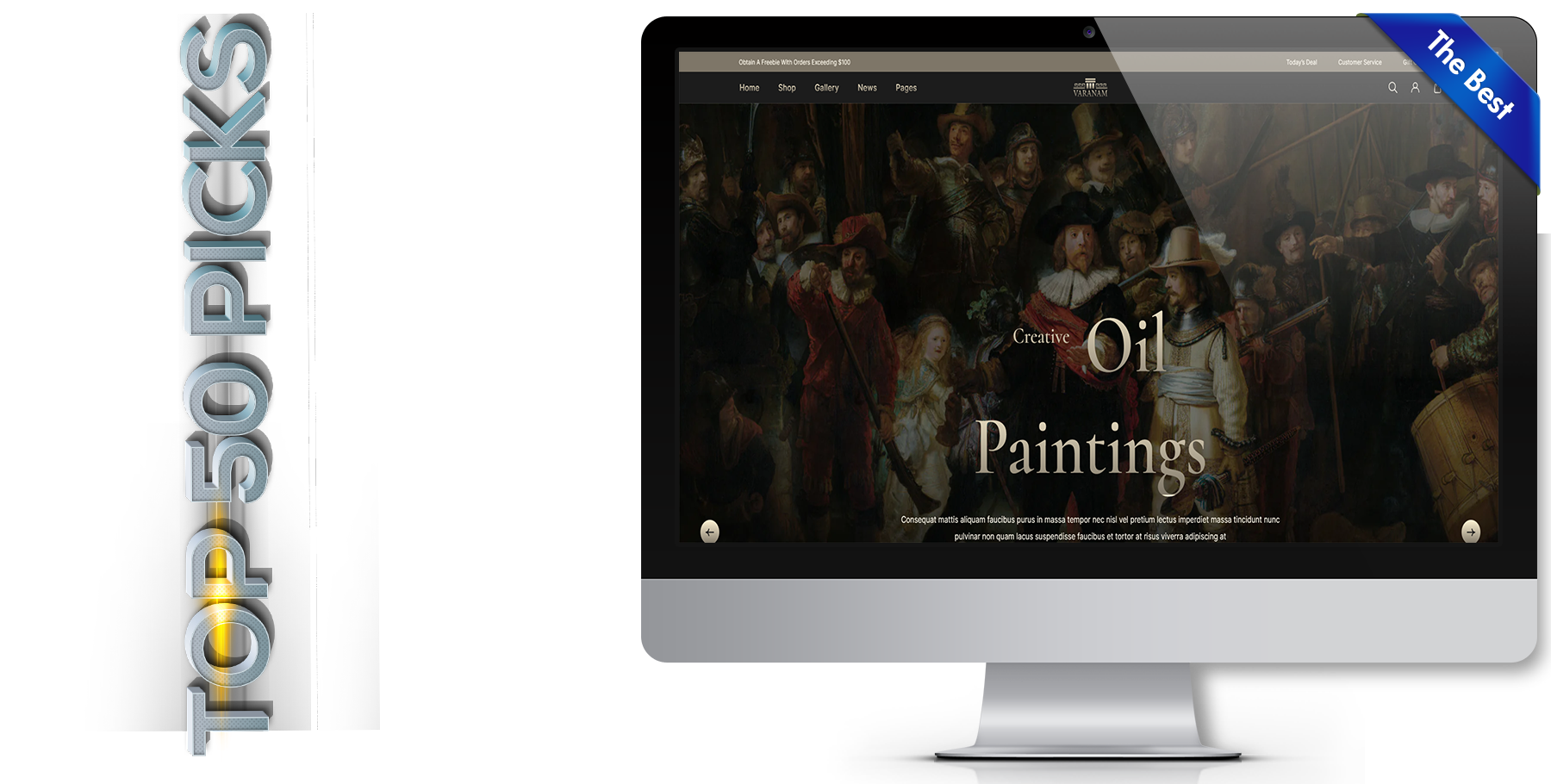 A website design in art named Varnam