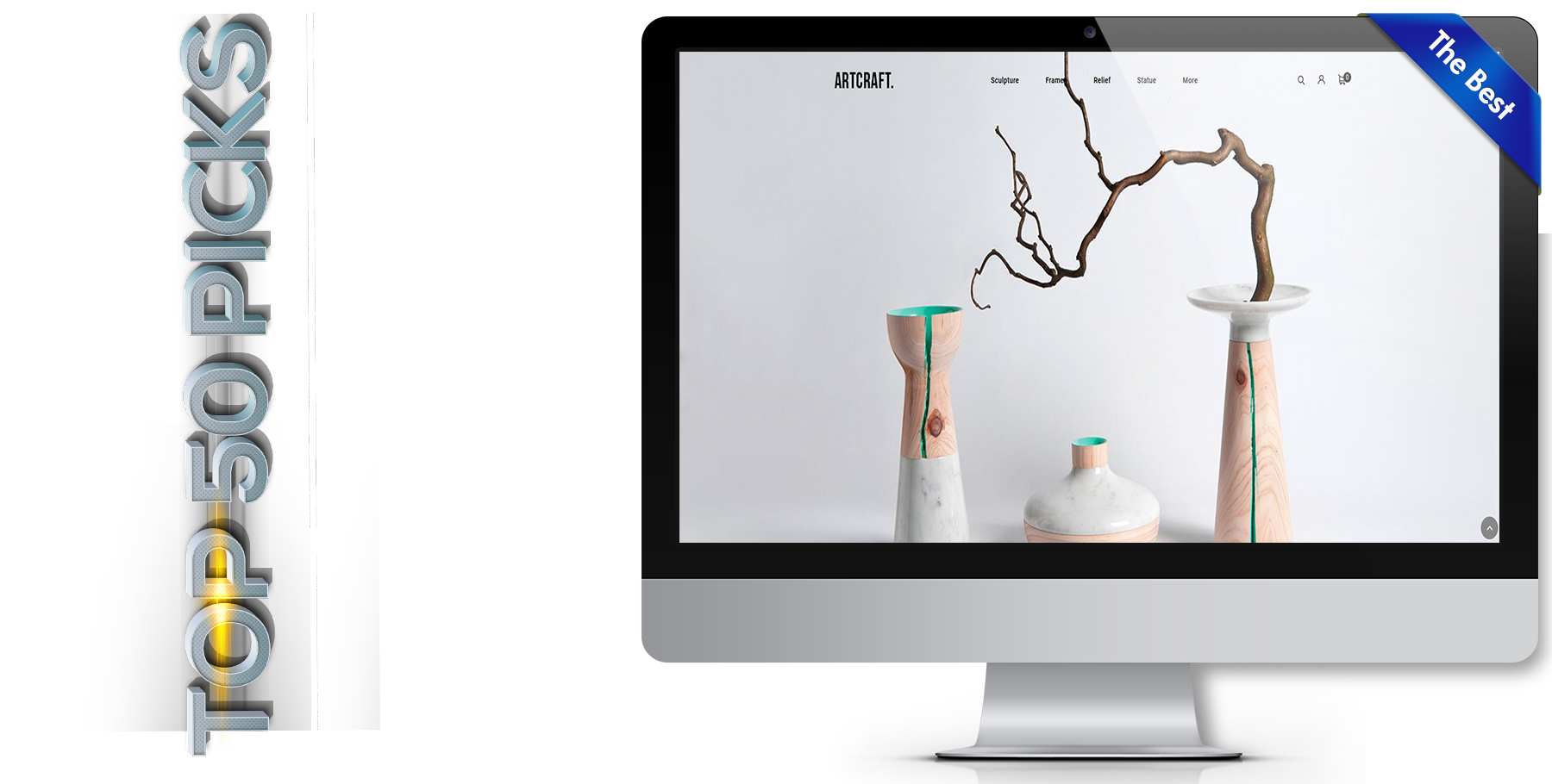 A website design in art named artcraft
