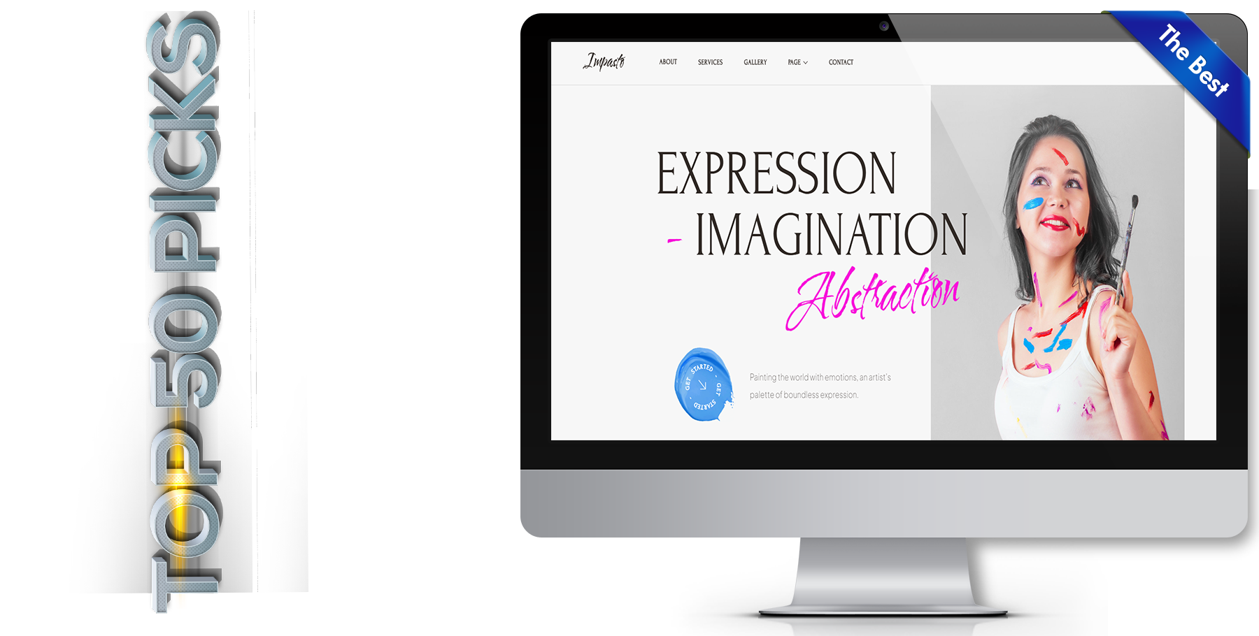 A website design in art named impasto