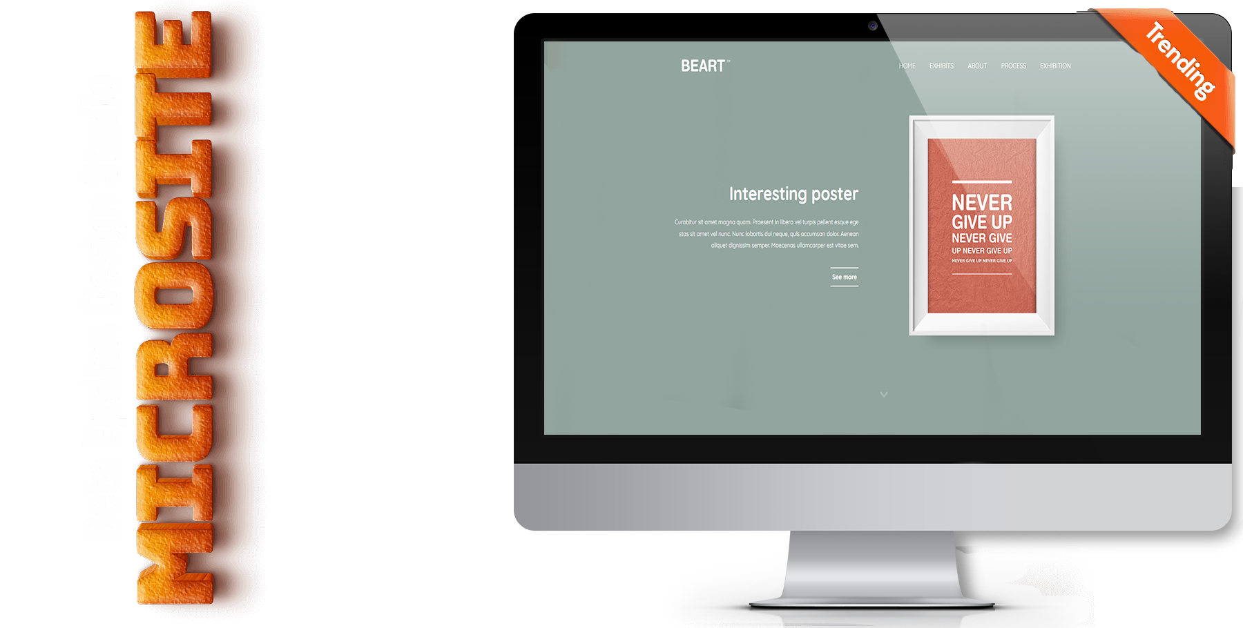 A website design in art named beart