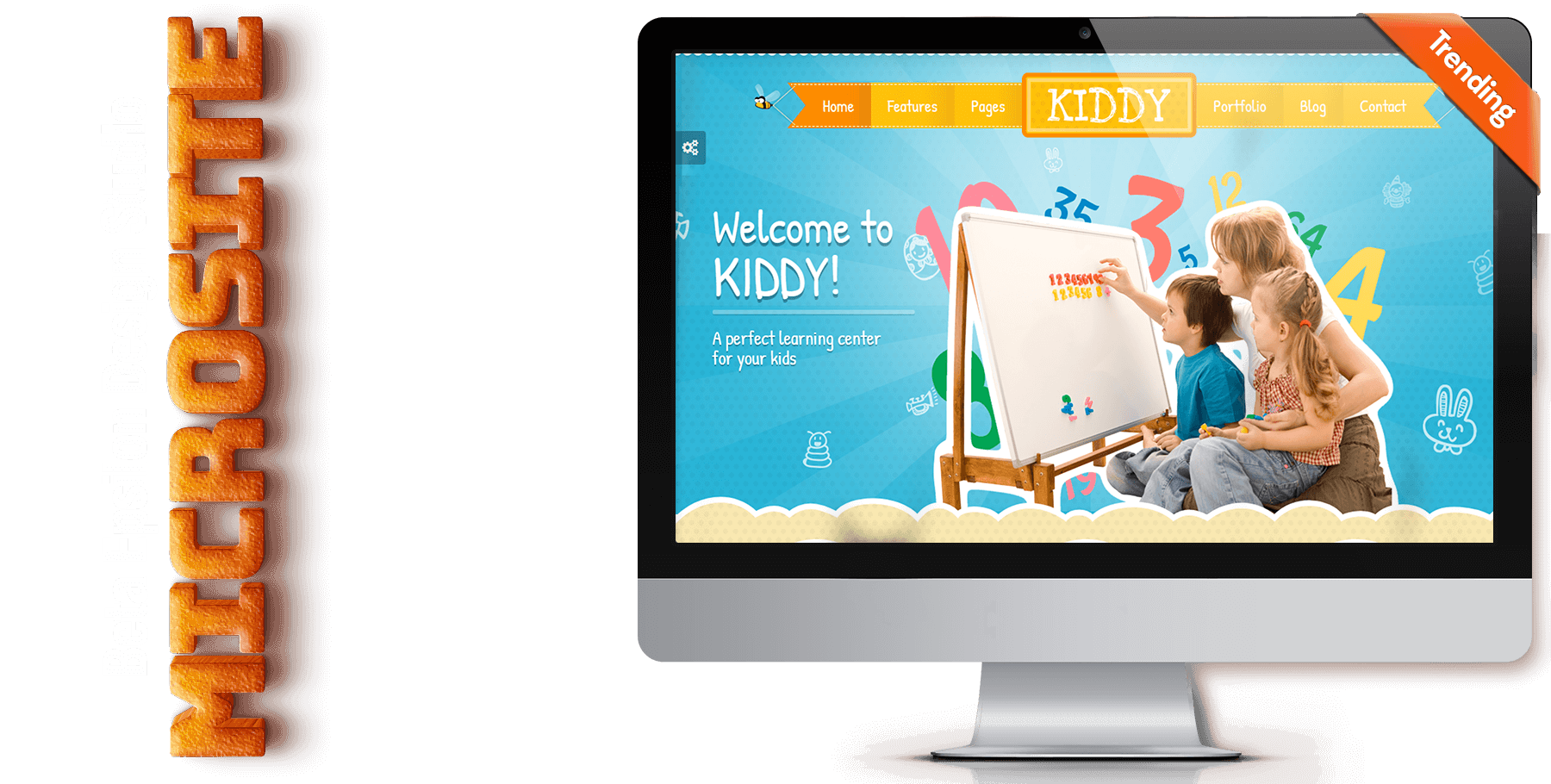 A website design in Child Care called Kiddy