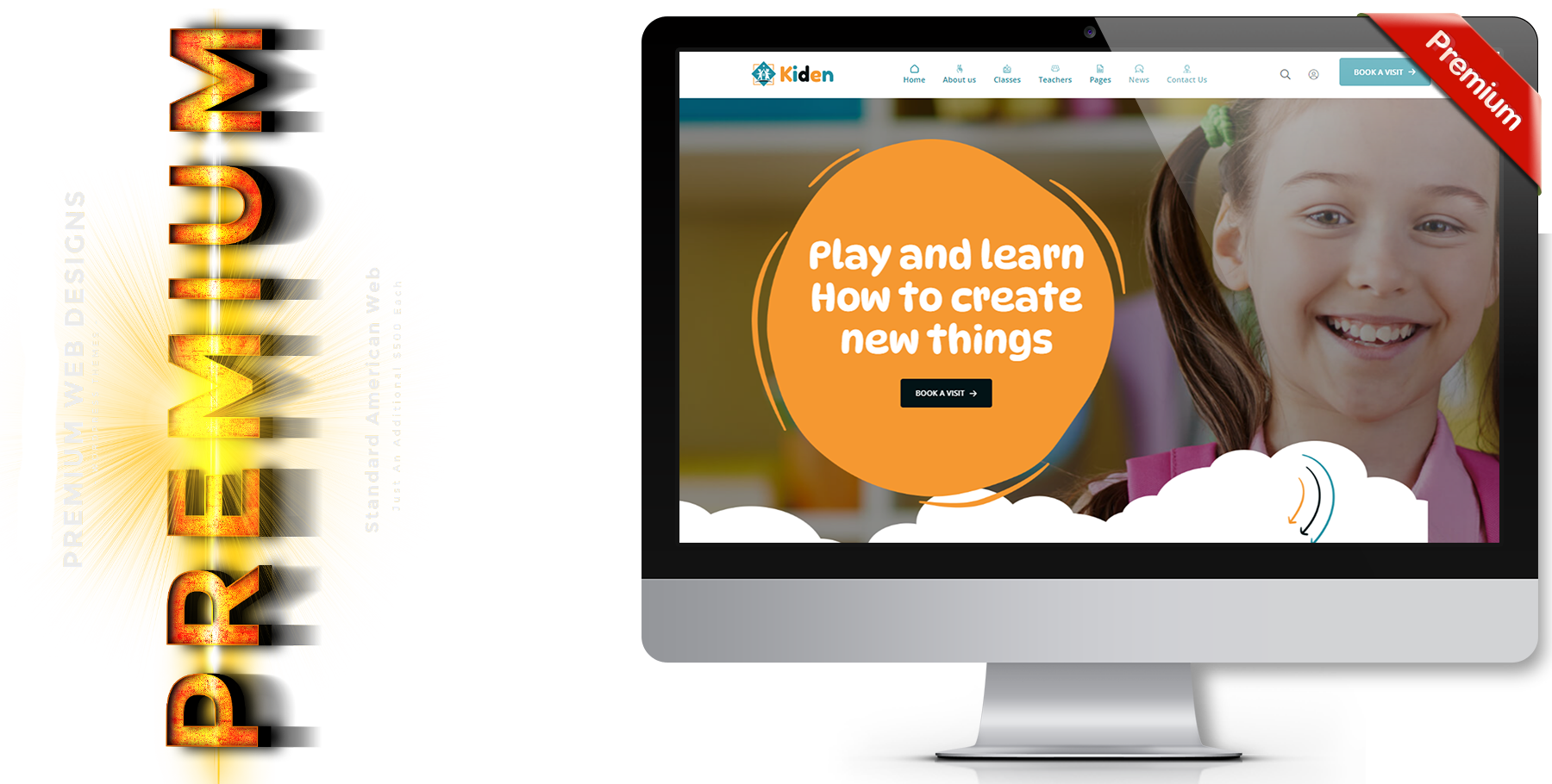 A website design in Child Care