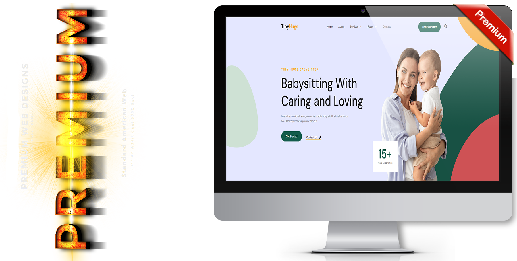A website design in Child Care