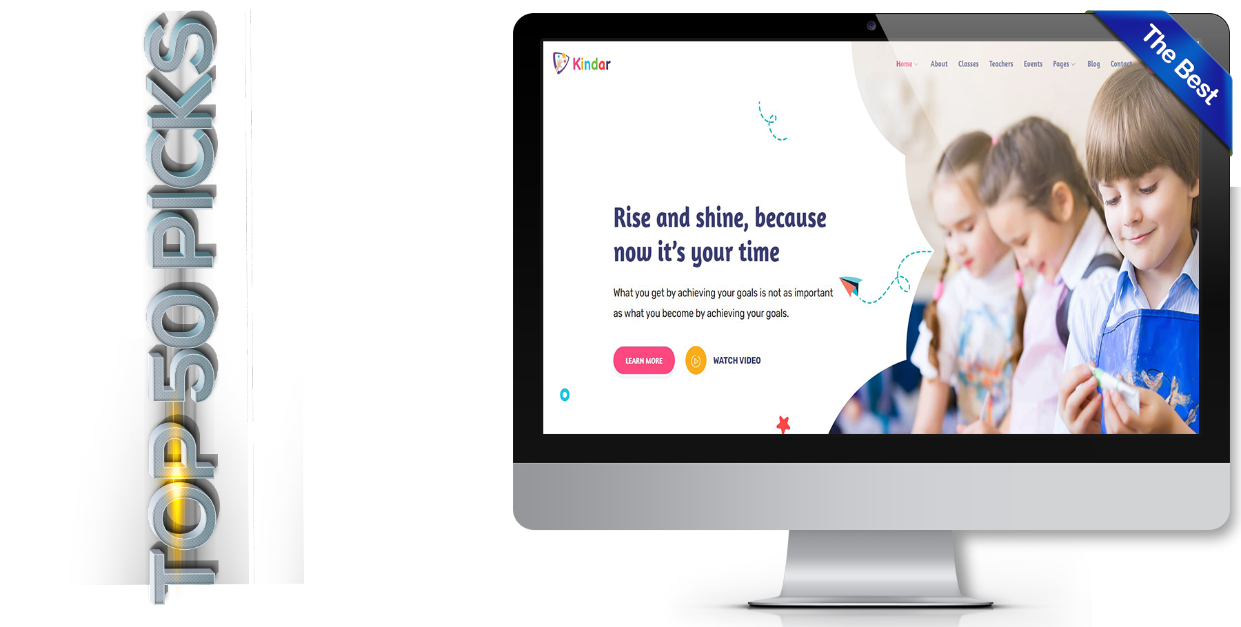 A website design in Child Care called Kindar