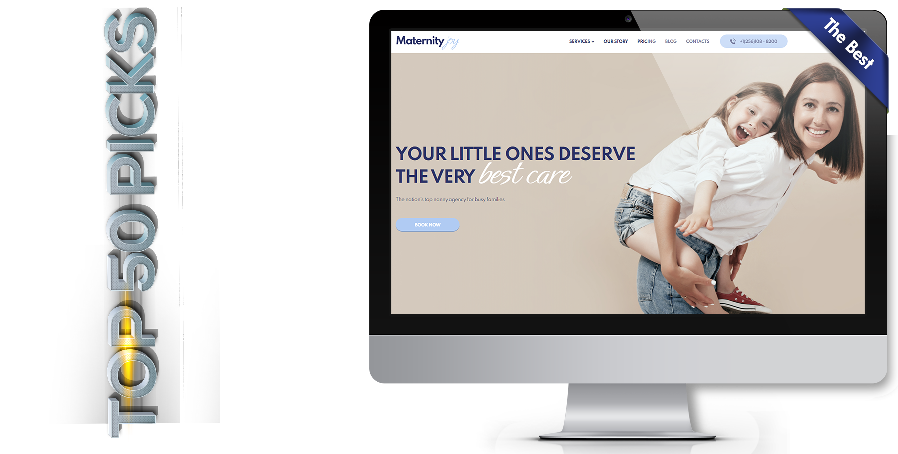 A website design in Child Care called Maternity Joy