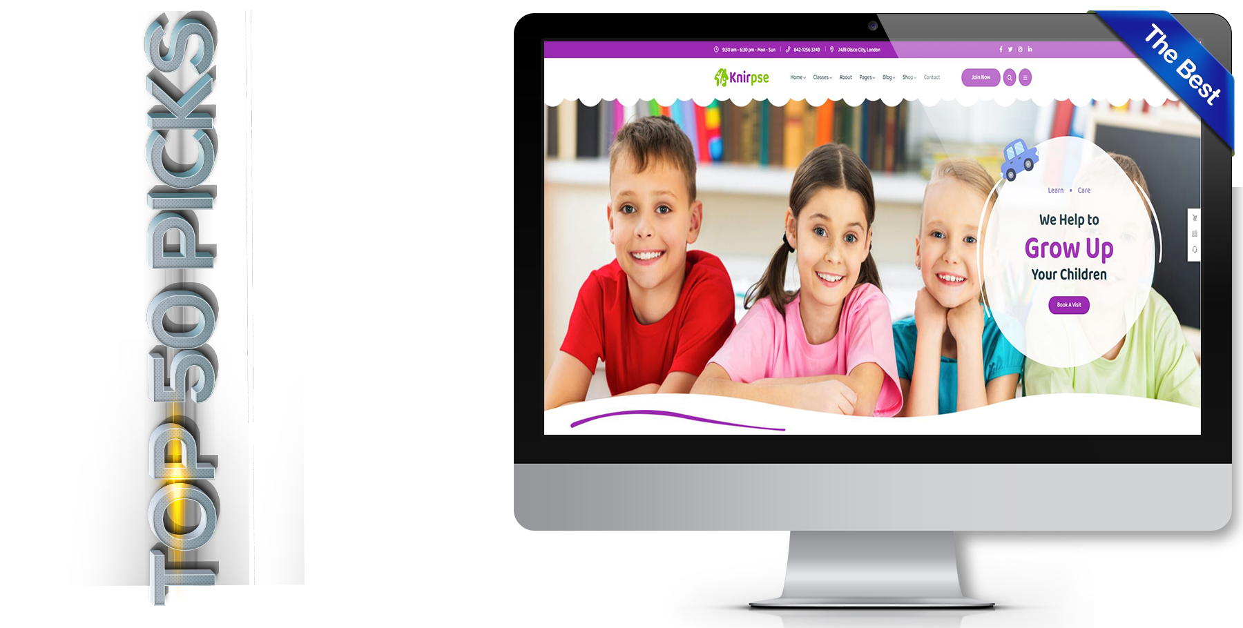 A website design in Child Care called Knirspe