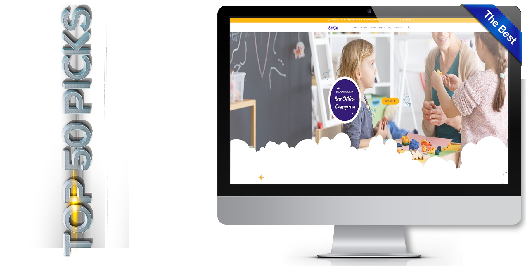 A website design in Child Care called Kinco