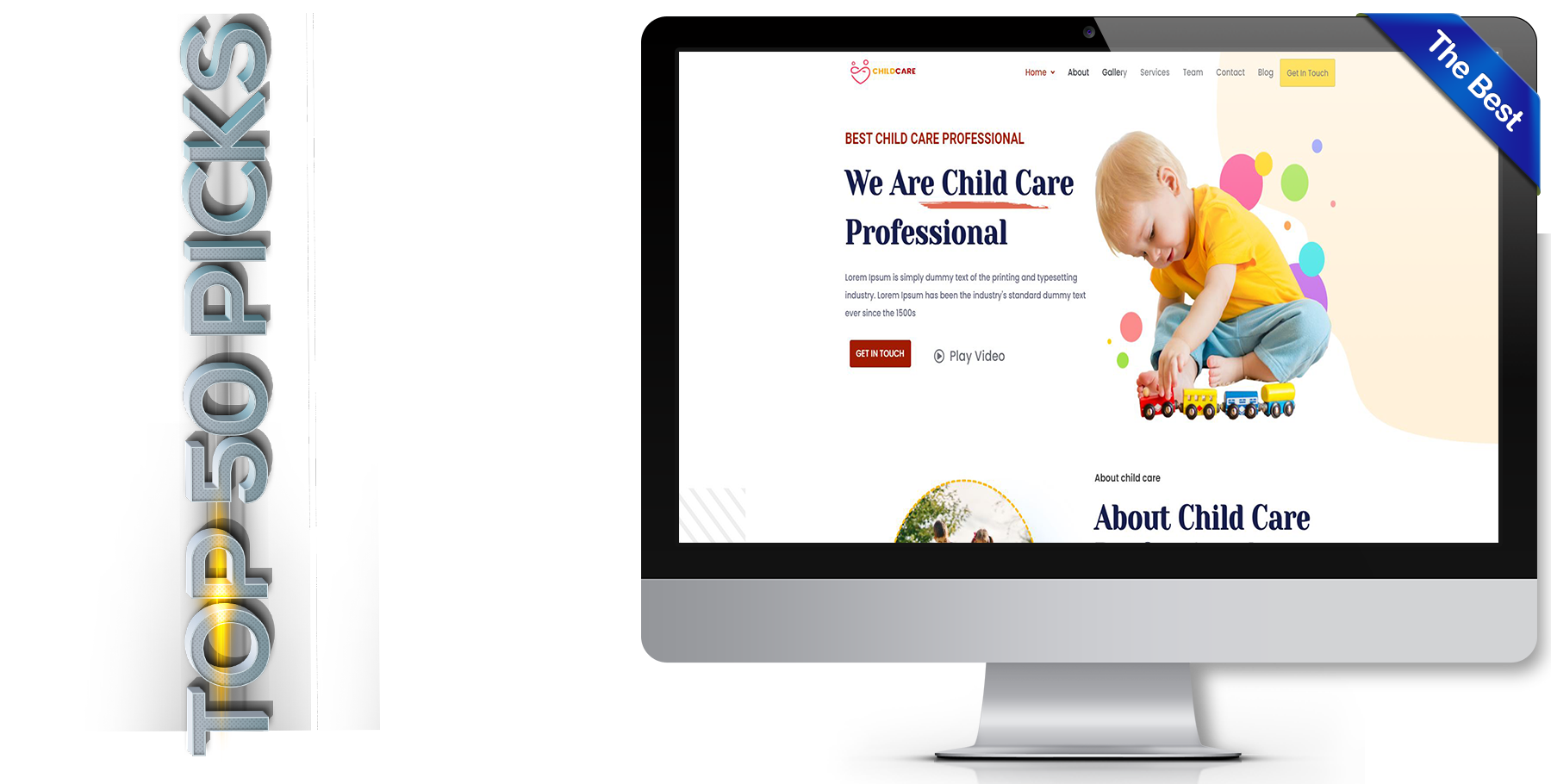 A website design in Child Care called Child Care