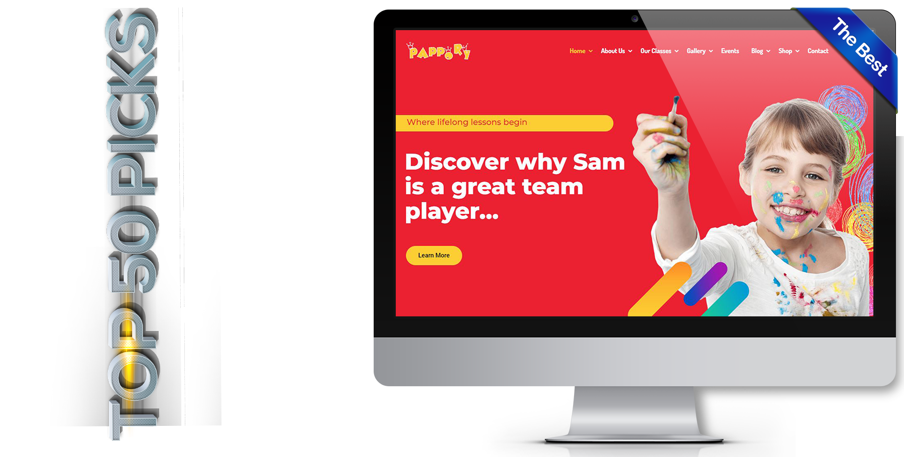 A website design in Child Care called Pappory