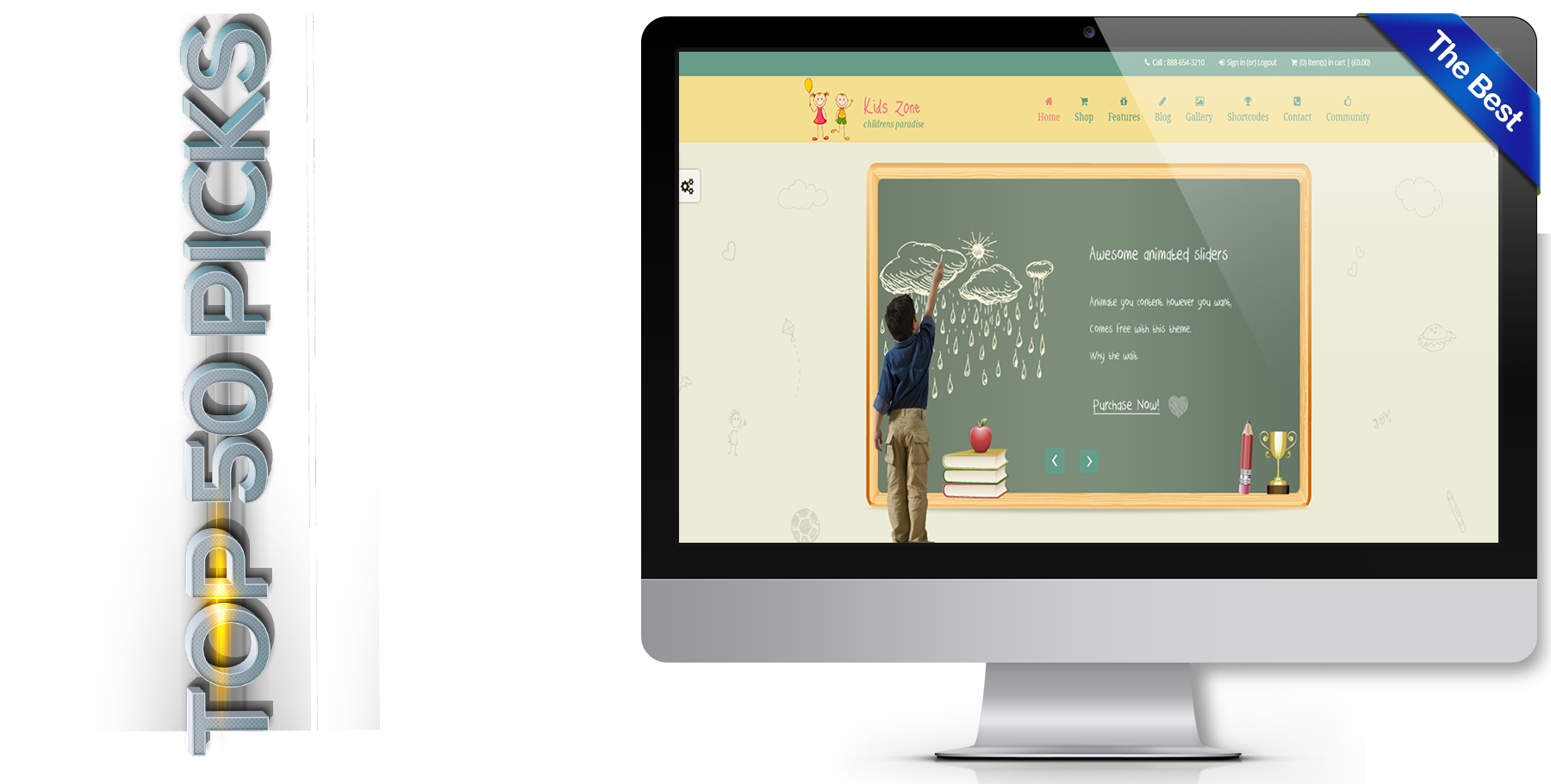 A website design in Child Care called Kids Zone
