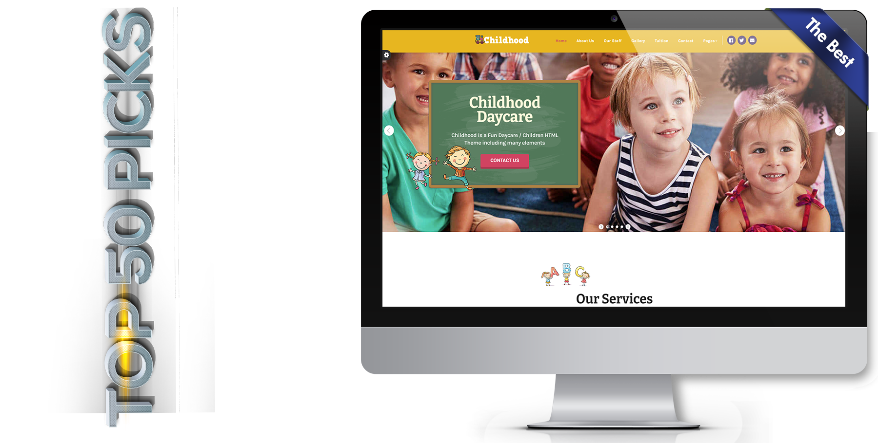 A website design in Child Care called Childhood