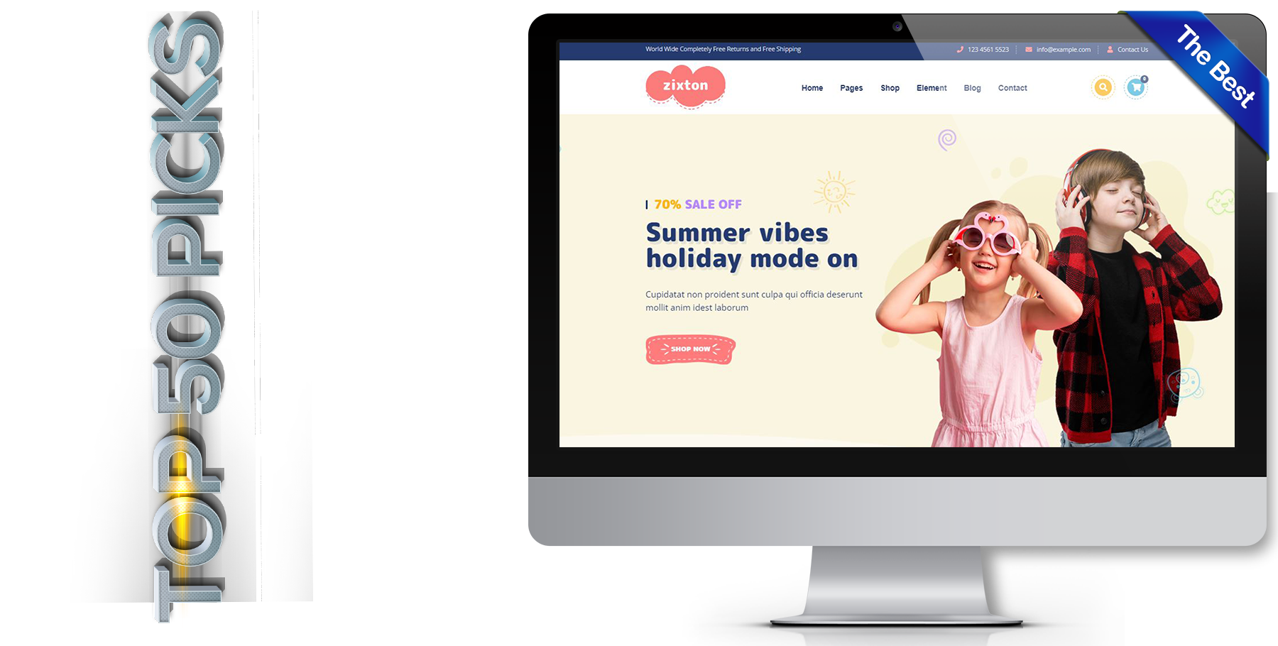 A website design in Child Care called Kinder Center